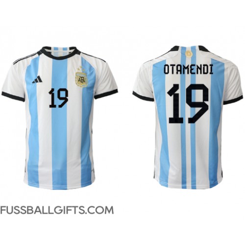Argentinien Nicolas Otamendi #19 Fußballbekleidung Heimtrikot WM 2022 Kurzarm